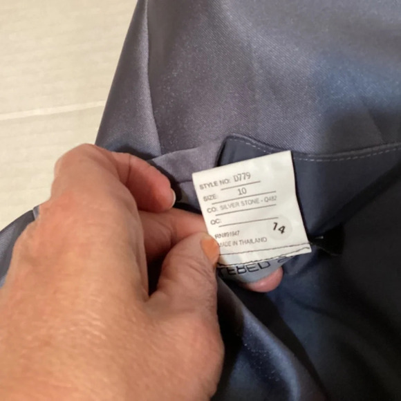 Alfred Sung gown womens SZ 10  sateen bridesmaids prom elegant classic f… - Picture 10 of 12